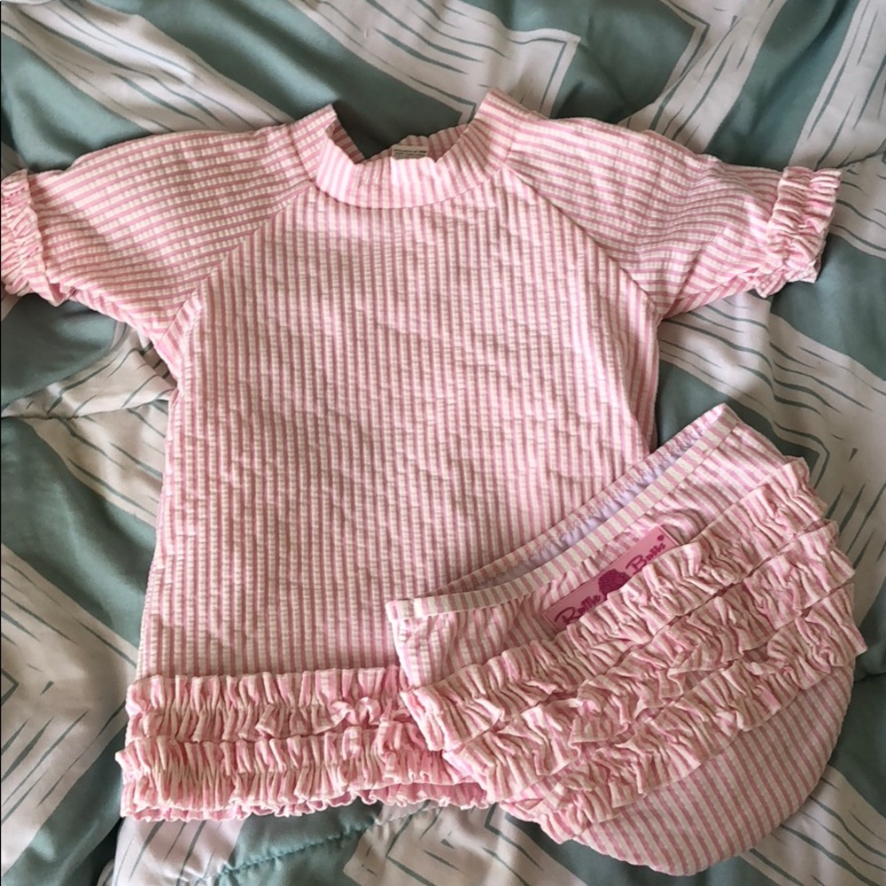 Seersucker ruffle butts